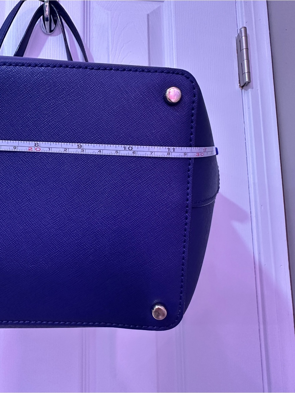 Like NEW Kate Spade leather Navy and Cream Tote - Picture 13 of 15
